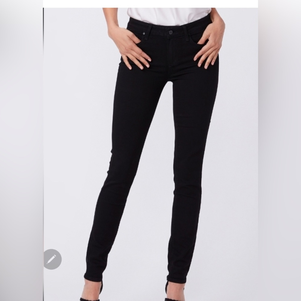 Paige Verdugo Ultra Women's skinny black stretch jeans sz 30